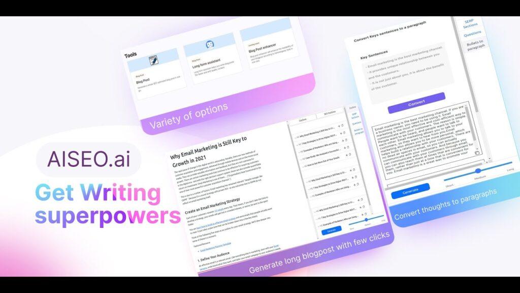 artificial intelligence Marketing Super fast content creation with AI AISEO