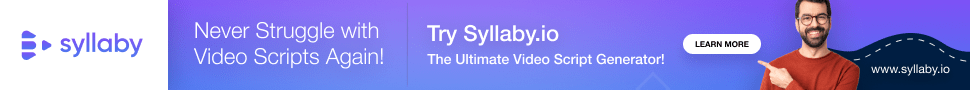 Never Struggle with video scripts again, Join Syllaby today